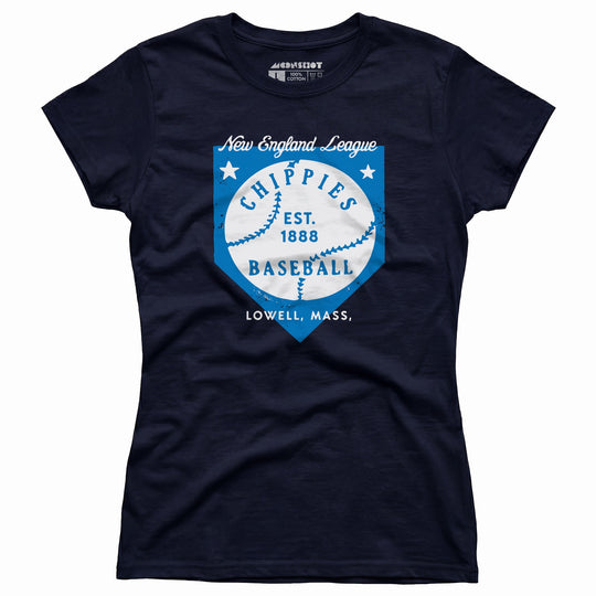Lowell Chippies - Massachusetts - Vintage Defunct Baseball Teams - Women's T-Shirt