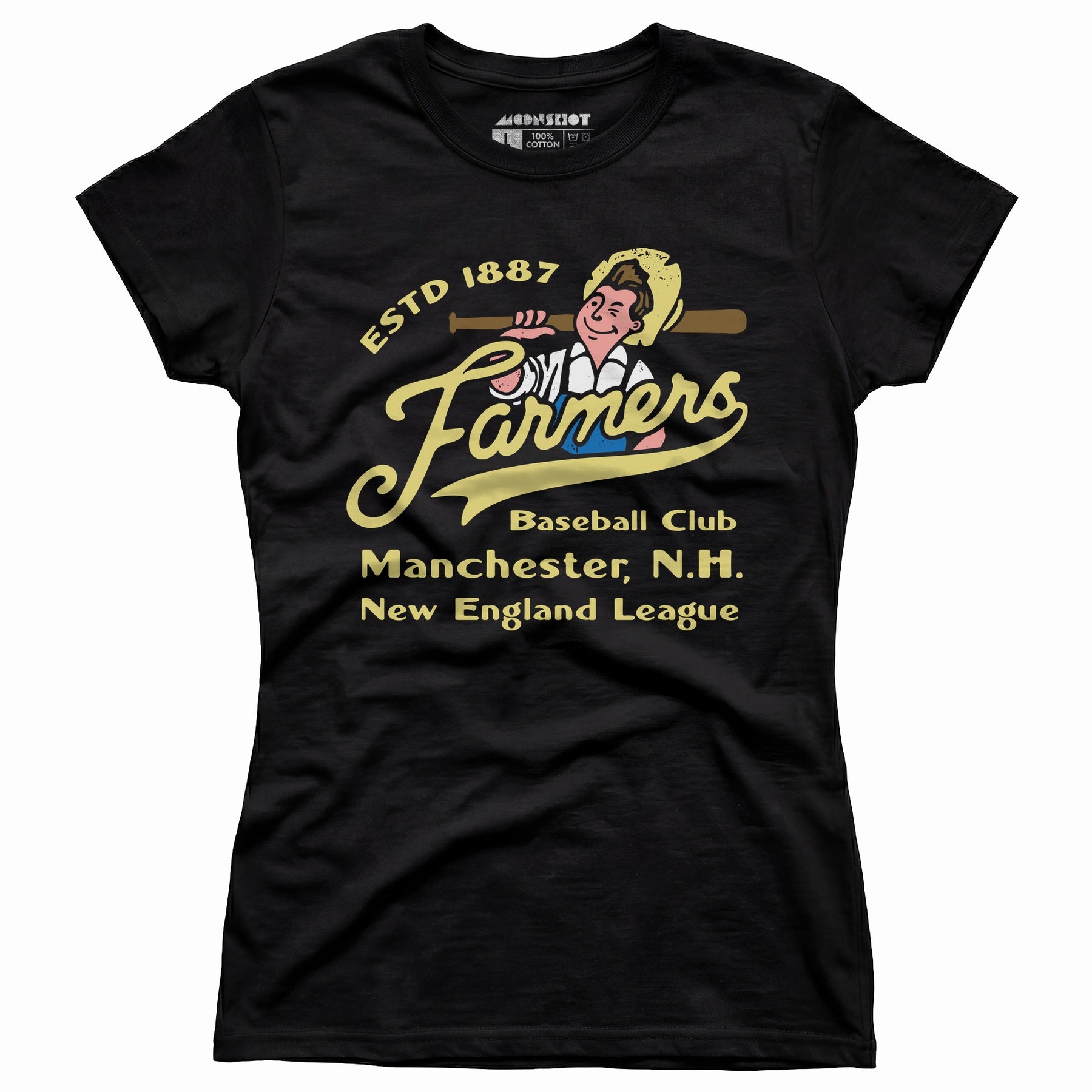 Manchester Farmers - New Hampshire - Vintage Defunct Baseball Teams - Women's T-Shirt