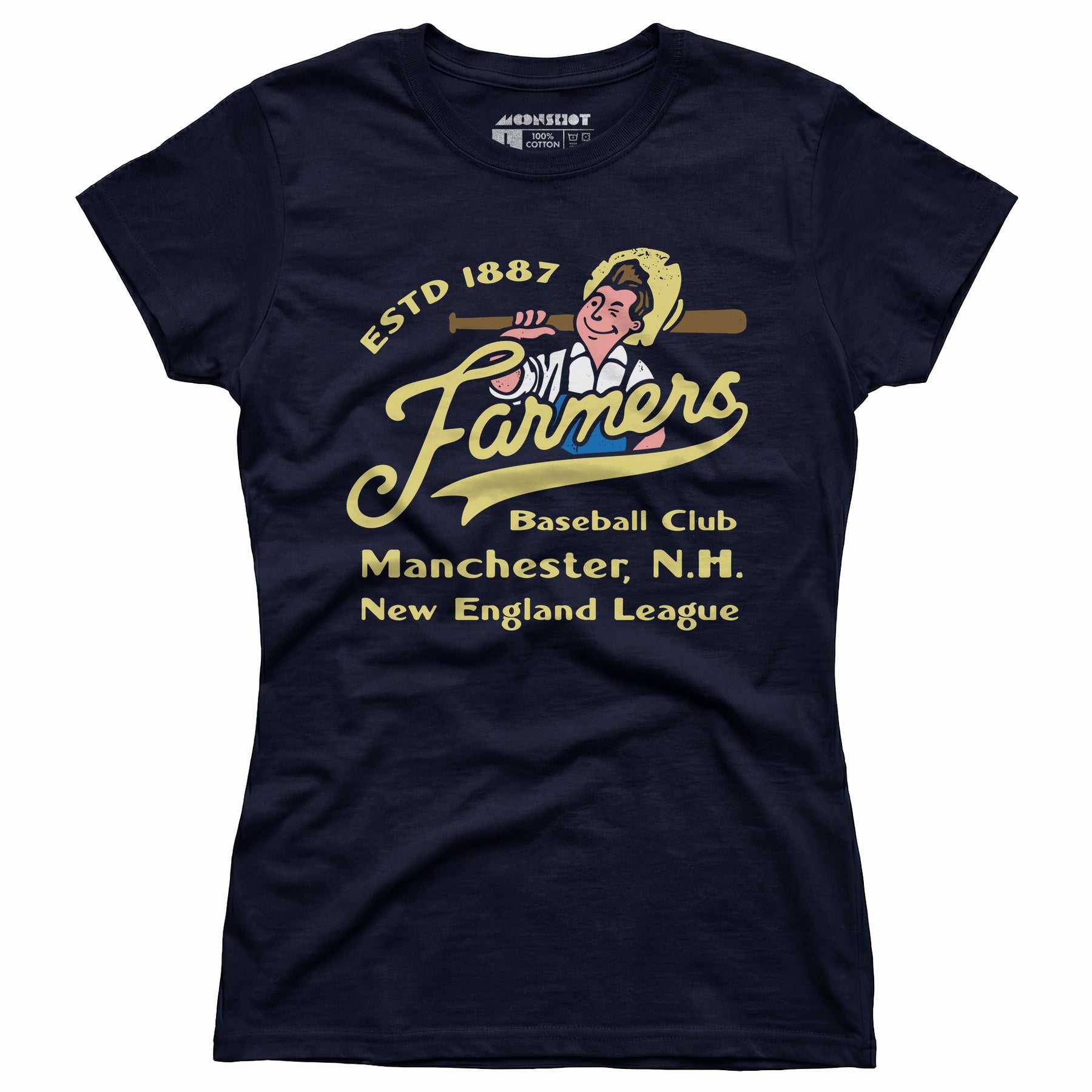 Manchester Farmers - New Hampshire - Vintage Defunct Baseball Teams - Women's T-Shirt