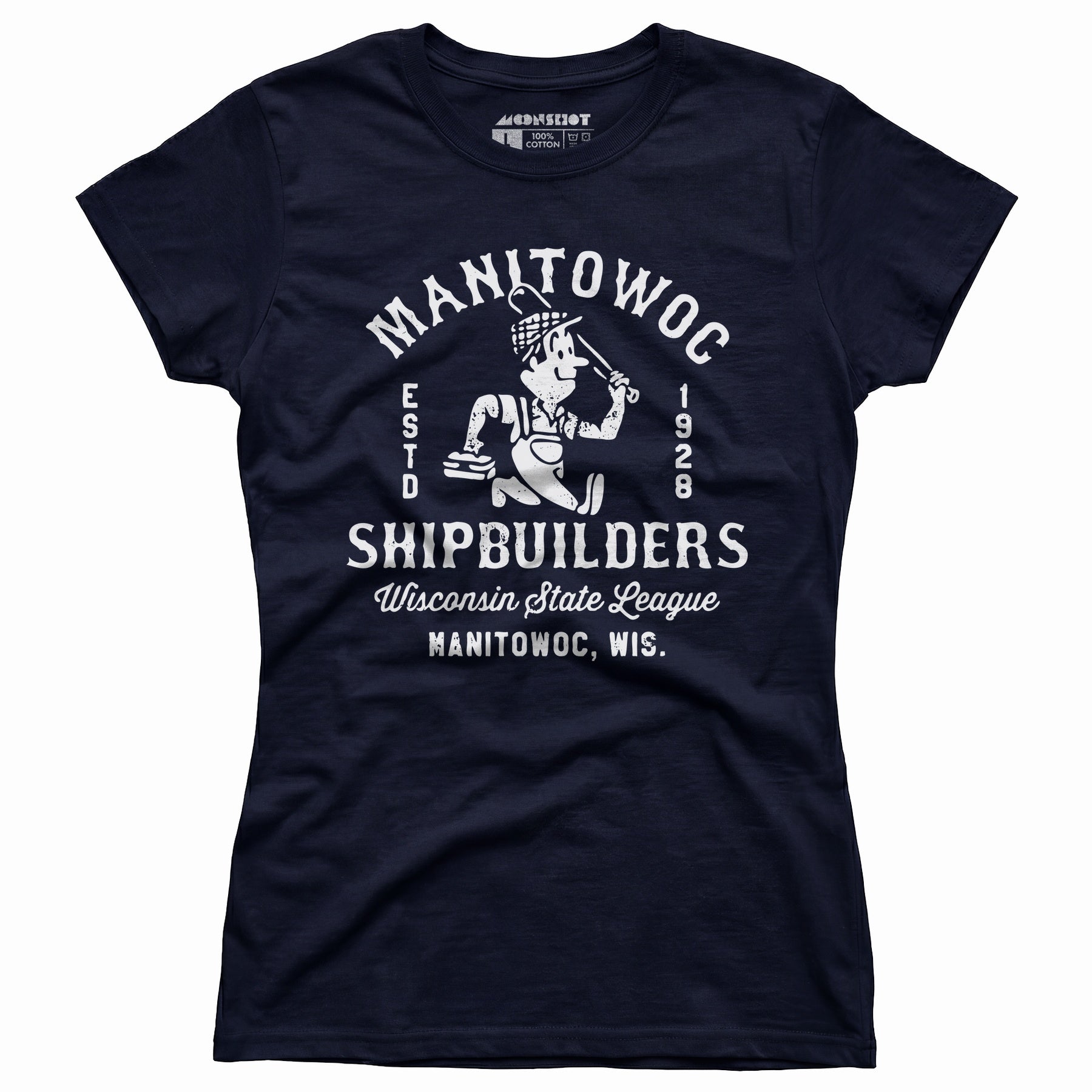 Manitowoc Shipbuilders - Wisconsin - Vintage Defunct Baseball Teams - Women's T-Shirt