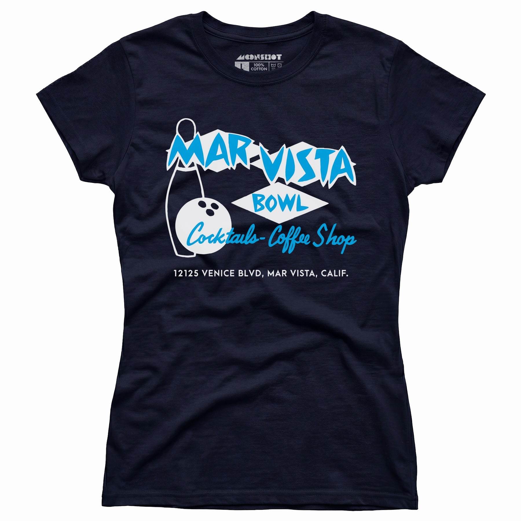 Mar Vista Bowl - Los Angeles, CA - Vintage Bowling Alley - Women's T-Shirt