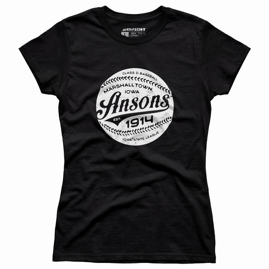 Marshalltown Ansons - Iowa - Vintage Defunct Baseball Teams - Women's T-Shirt