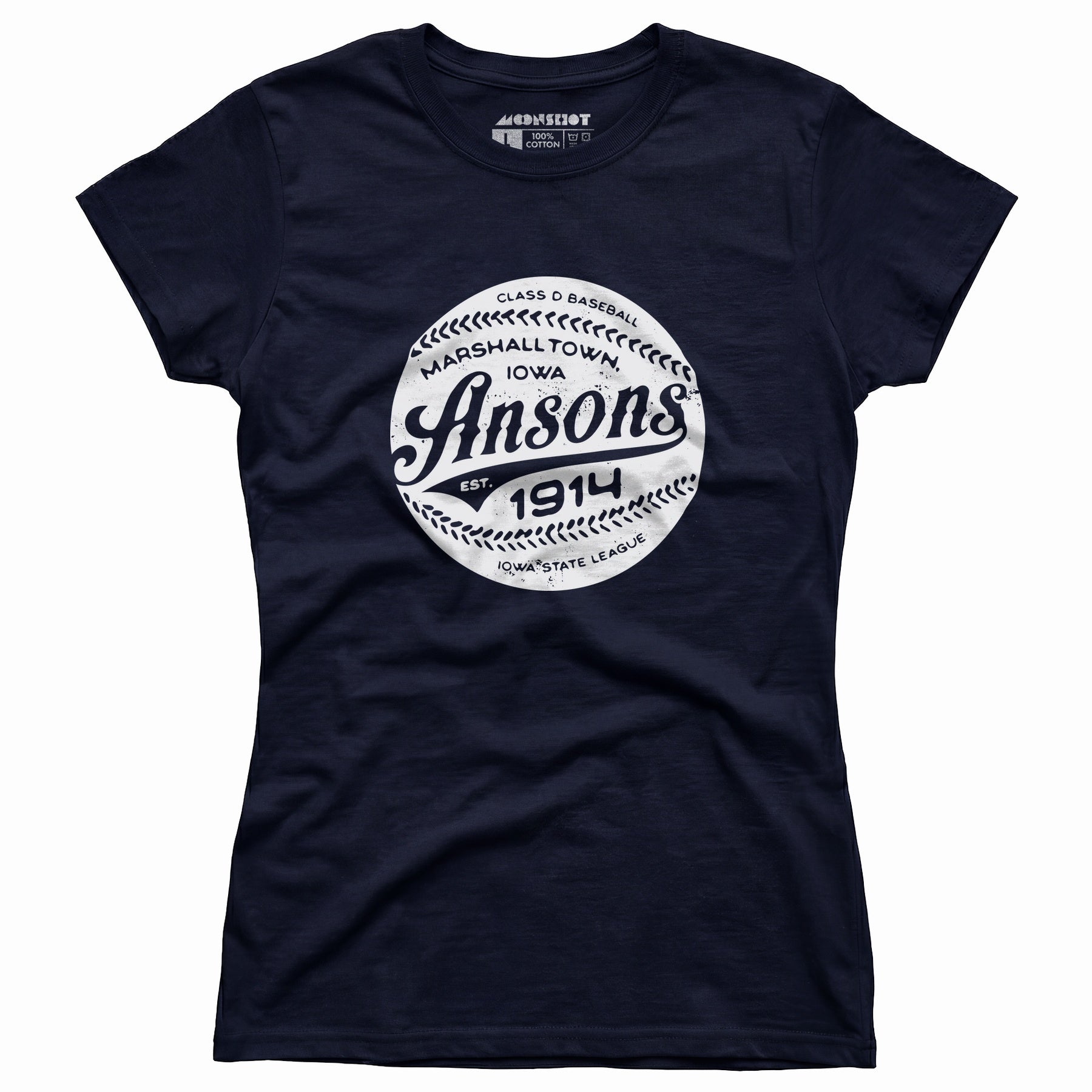 Marshalltown Ansons - Iowa - Vintage Defunct Baseball Teams - Women's T-Shirt
