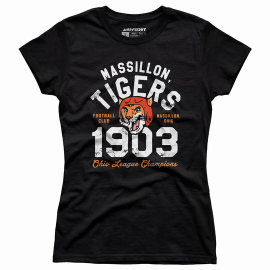 Massillon Tigers - Ohio - Vintage Defunct Football Teams - Women's T-Shirt