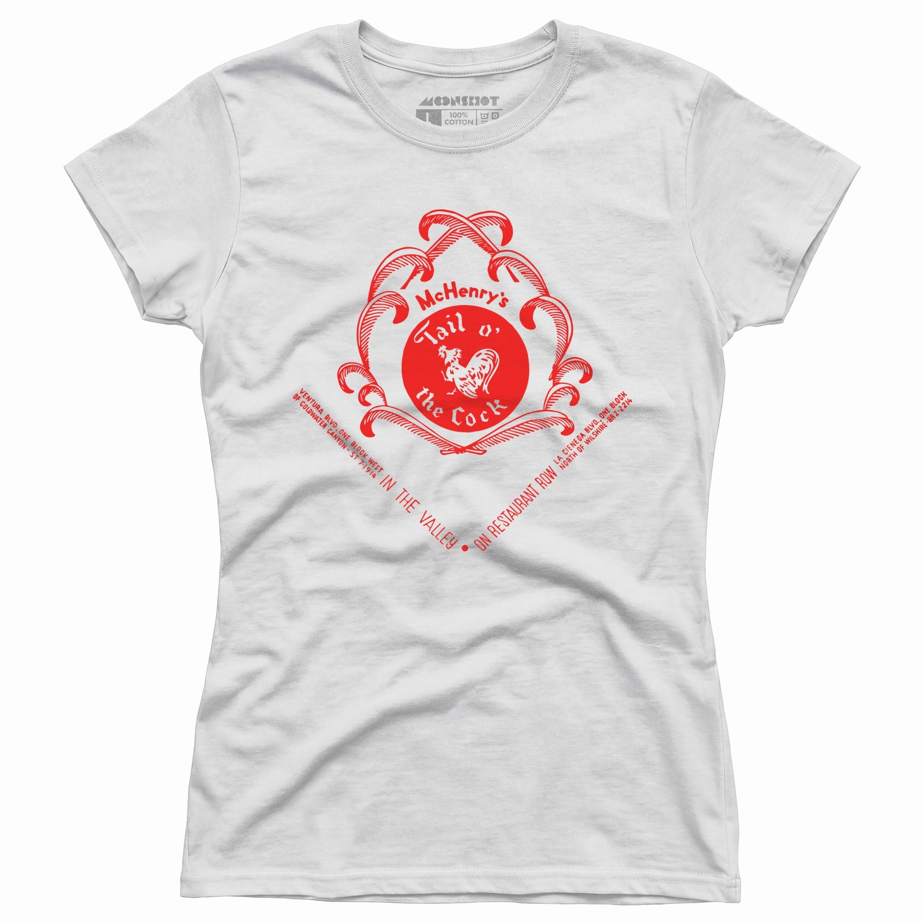 McHenry's Tail o' the Cock v2 - Los Angeles, CA - Vintage Restaurant - Women's T-Shirt