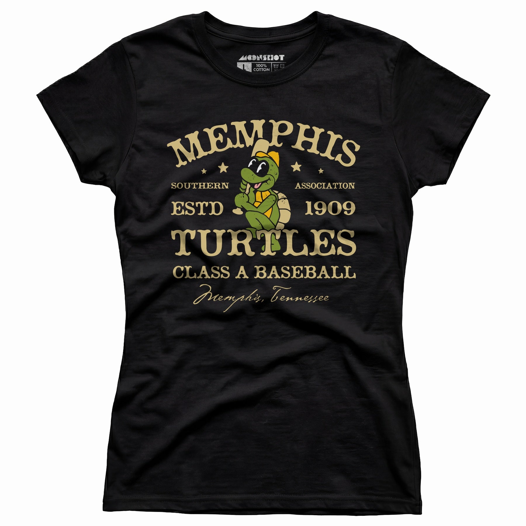 Memphis Turtles - Tennessee - Vintage Defunct Baseball Teams - Women's T-Shirt