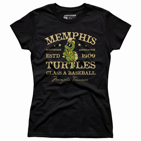 Memphis Turtles - Tennessee - Vintage Defunct Baseball Teams - Women's T-Shirt
