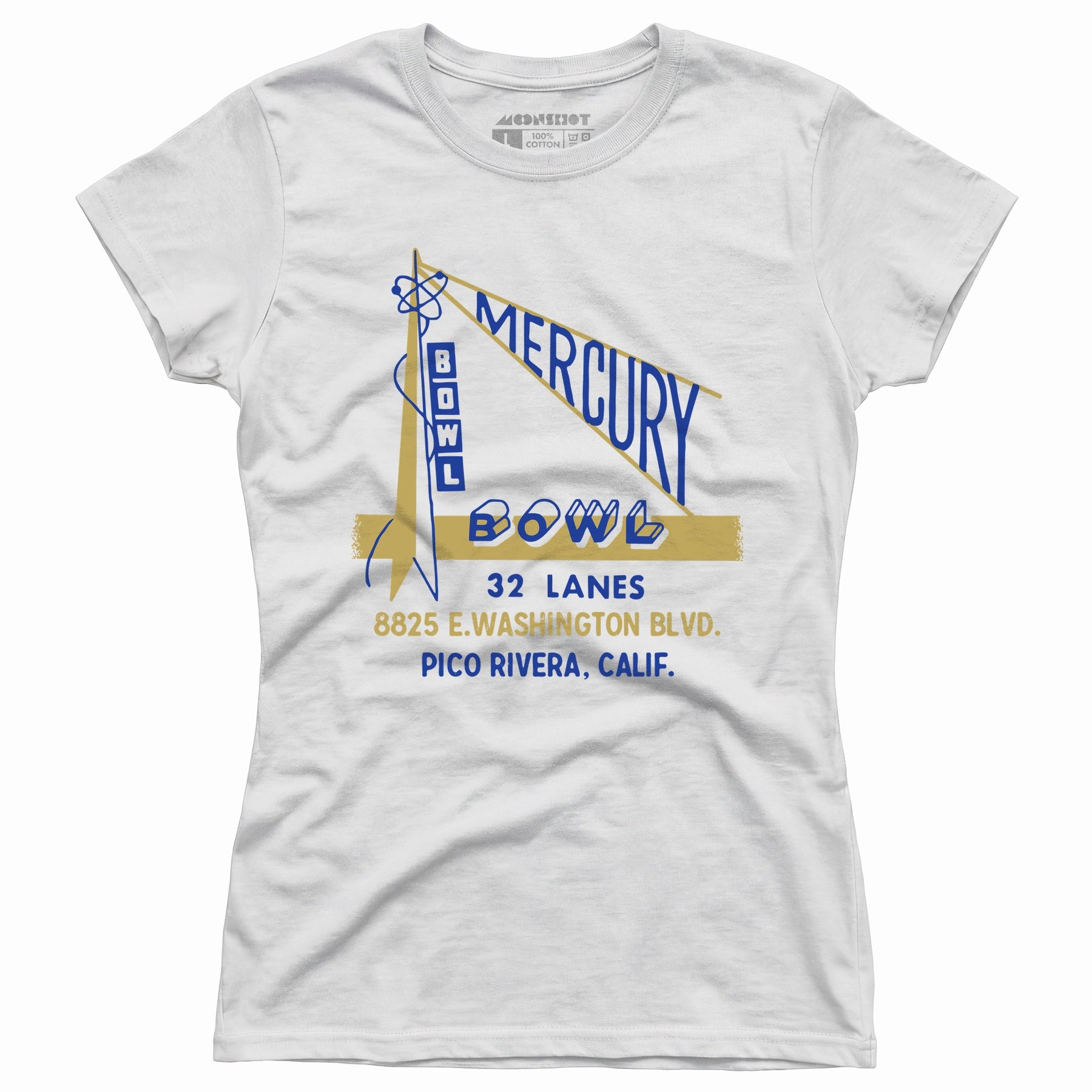 Mercury Bowl - Pico Rivera, CA - Vintage Bowling Alley - Women's T-Shirt