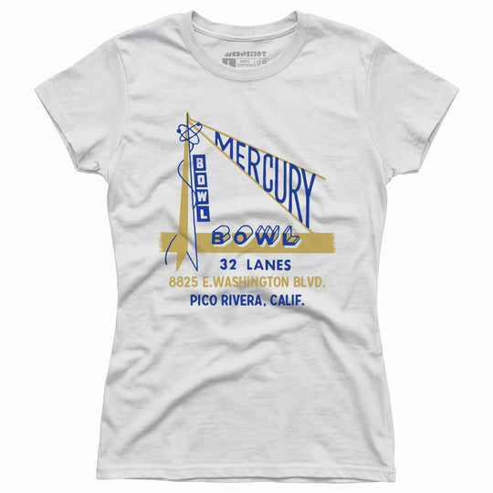 Mercury Bowl - Pico Rivera, CA - Vintage Bowling Alley - Women's T-Shirt