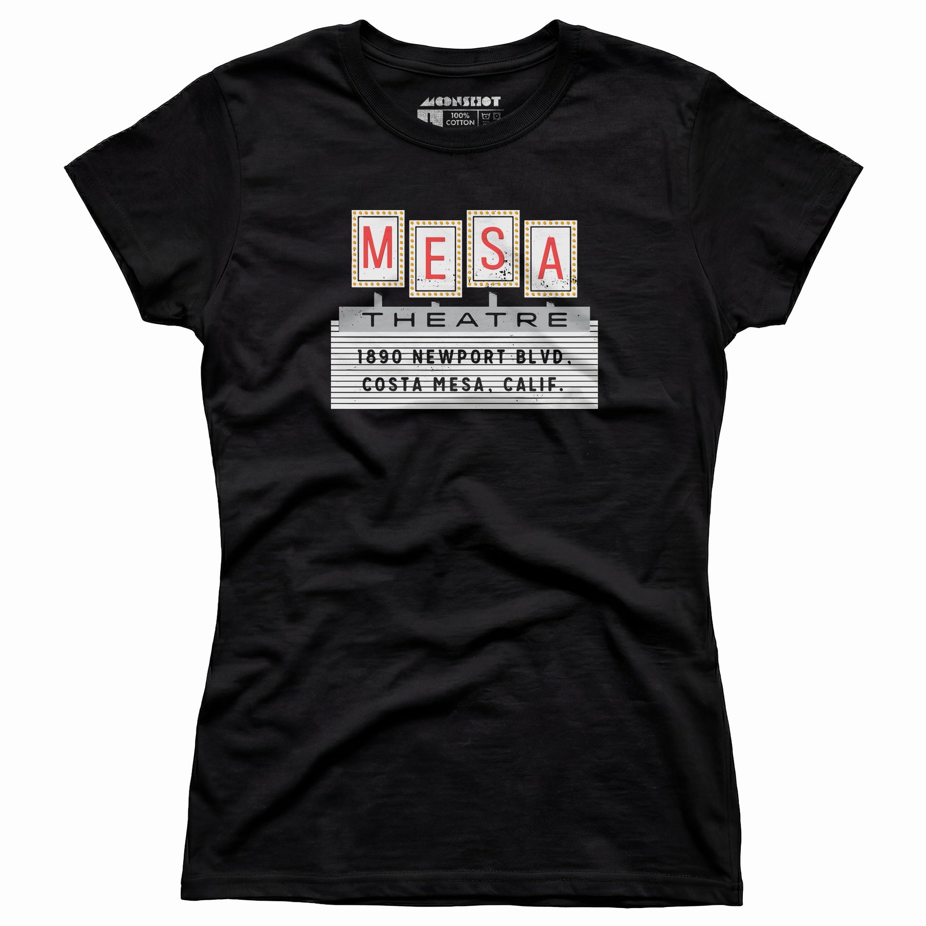 Mesa Theatre - Costa Mesa, CA - Vintage Movie Theatre - Women's T-Shirt