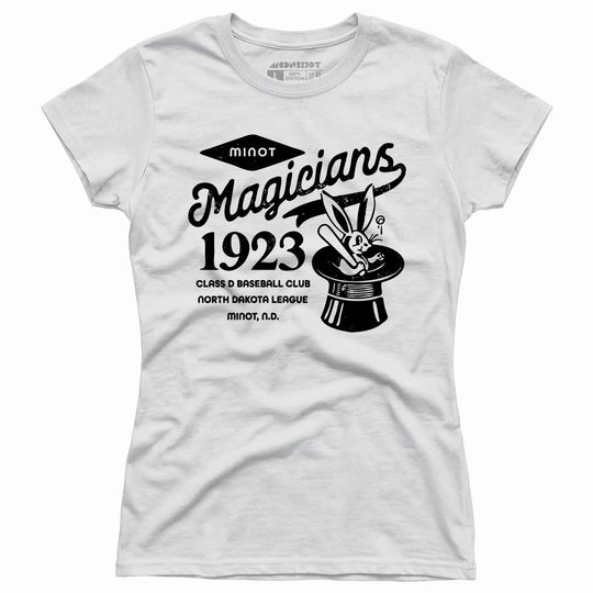 Minot Magicians - North Dakota - Vintage Defunct Baseball Teams - Women's T-Shirt