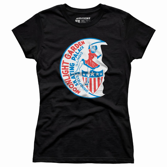 Moonlight Garden Skating Palace - Springfield, IL - Vintage Roller Rink - Women's T-Shirt