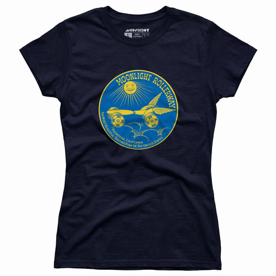 Moonlight Rollerway - Pasadena, CA - Vintage Roller Rink - Women's T-Shirt