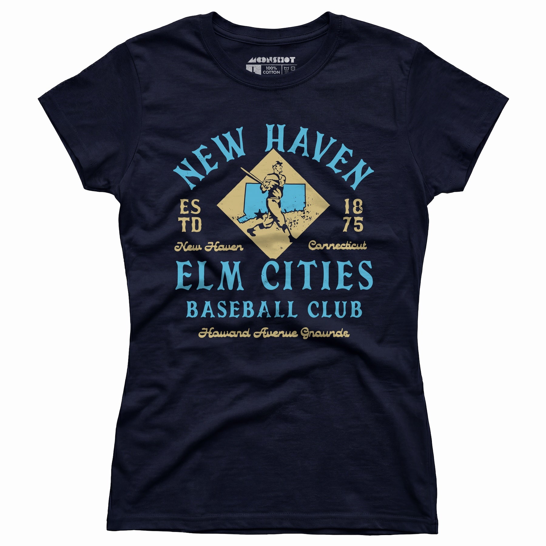 New Haven Elm Cities - Connecticut - Vintage Defunct Baseball Teams - Women's T-Shirt