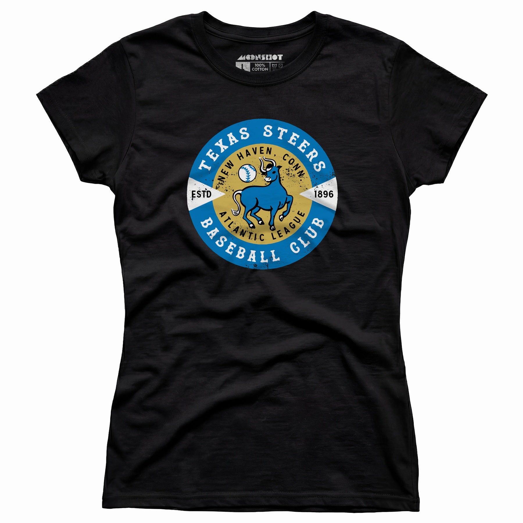 New Haven Texas Steers - Connecticut - Vintage Defunct Baseball Teams - Women's T-Shirt