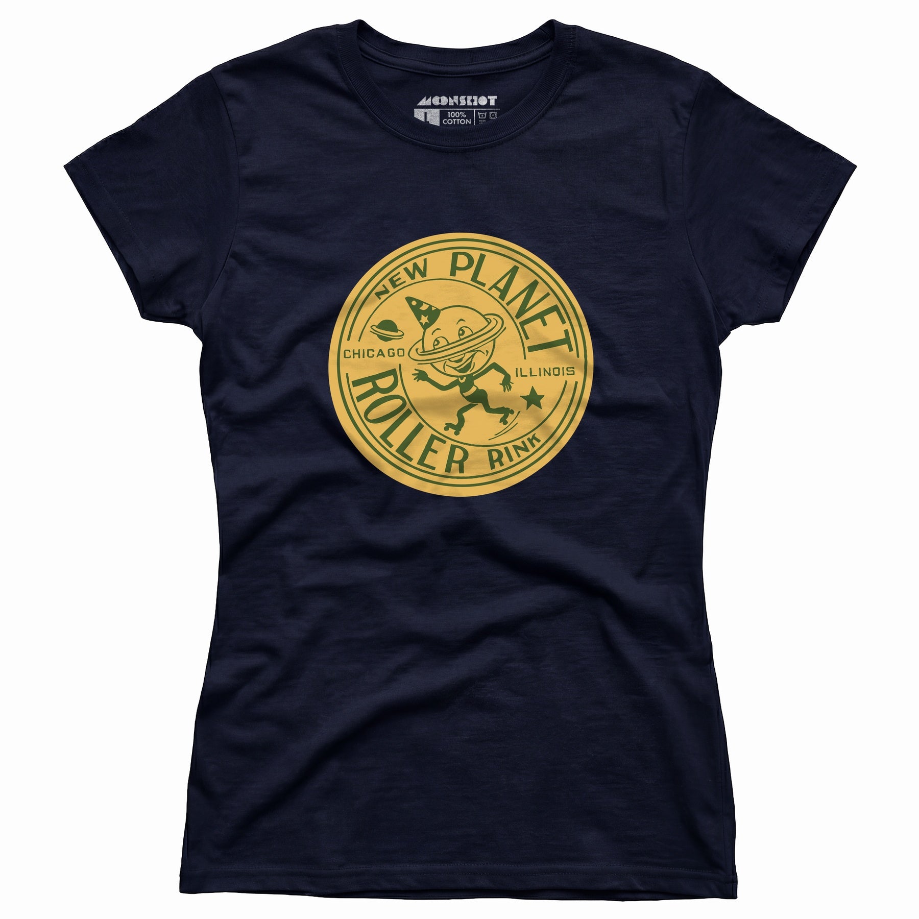 New Planet - Chicago, IL - Vintage Roller Rink - Women's T-Shirt