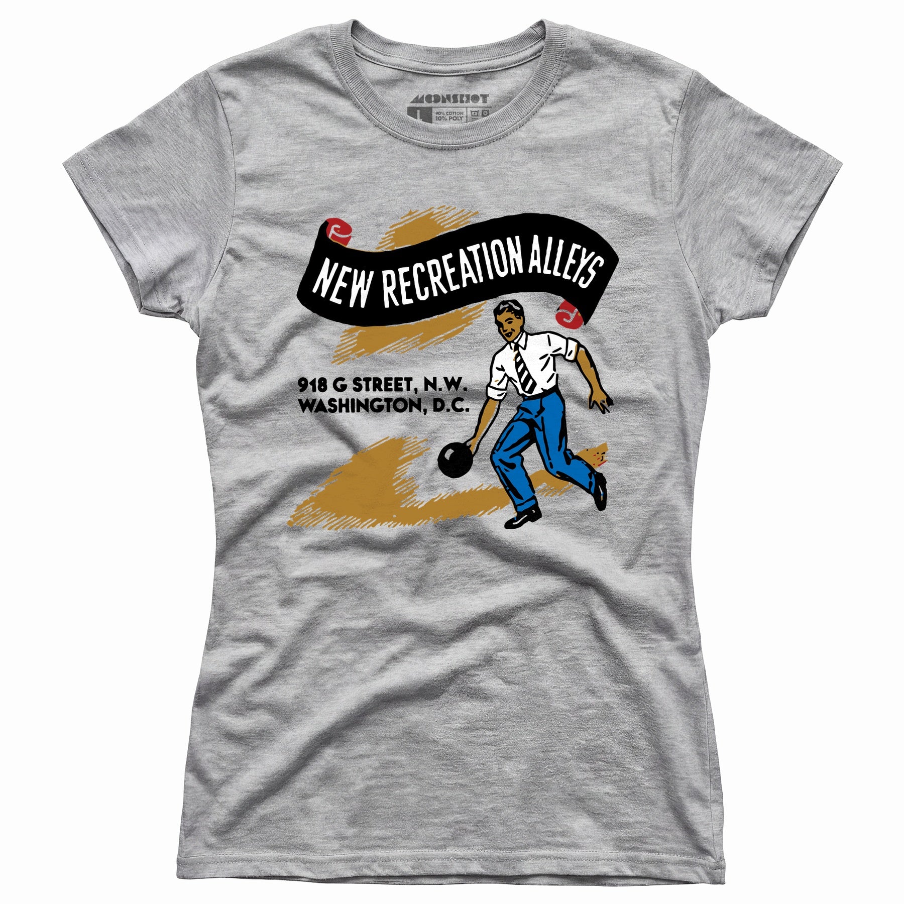 New Recreation Alleys - Washington D.C. - Vintage Bowling Alley - Women's T-Shirt