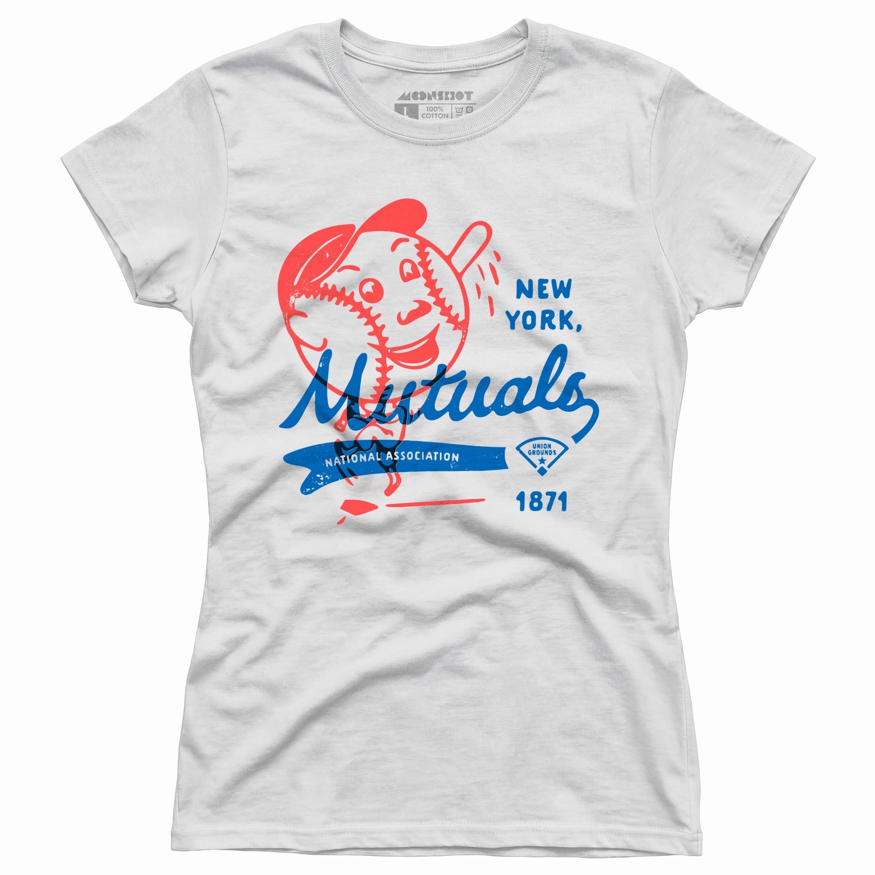 New York Mutuals - Vintage Defunct Baseball Teams - Women's T-Shirt