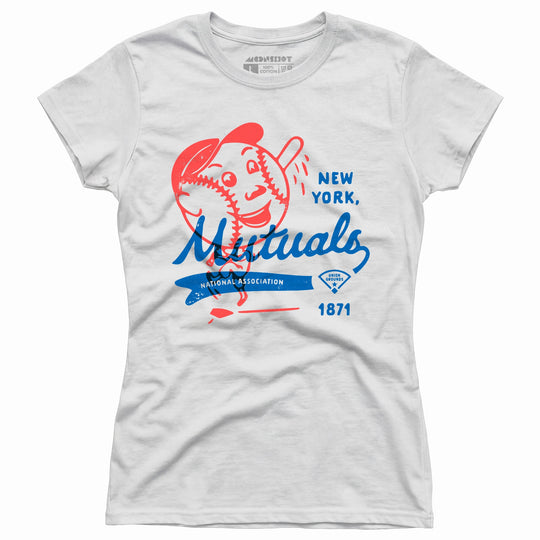 New York Mutuals - Vintage Defunct Baseball Teams - Women's T-Shirt