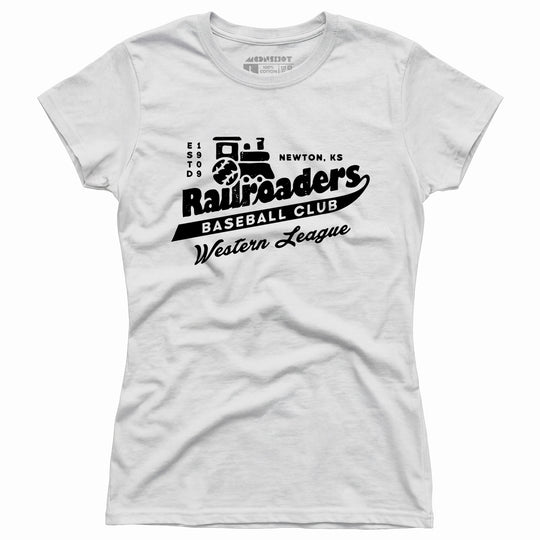 Newton Railroaders - Kansas - Vintage Defunct Baseball Teams - Women's T-Shirt