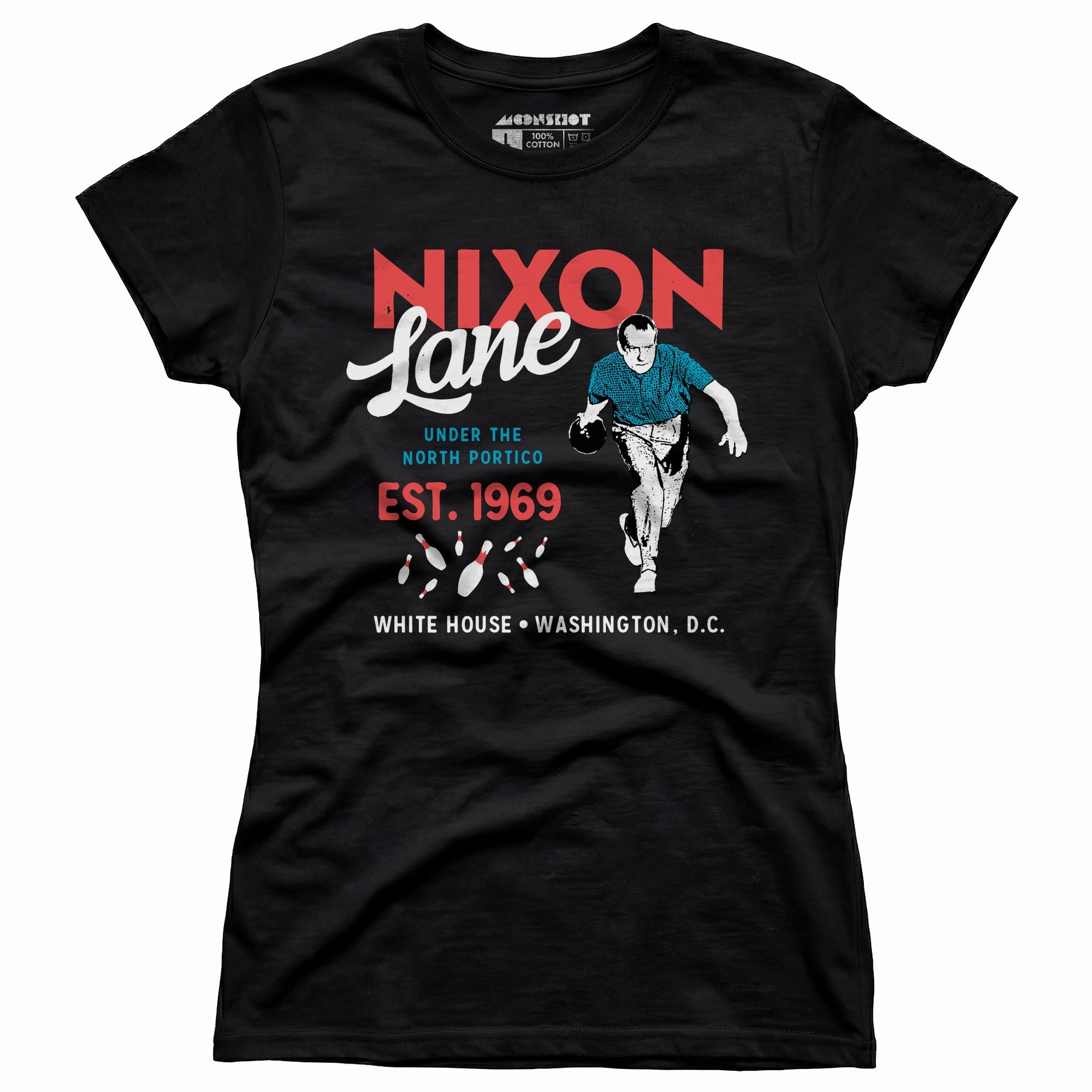 Nixon Lane - Washington D.C. - Vintage Bowling Alley - Women's T-Shirt