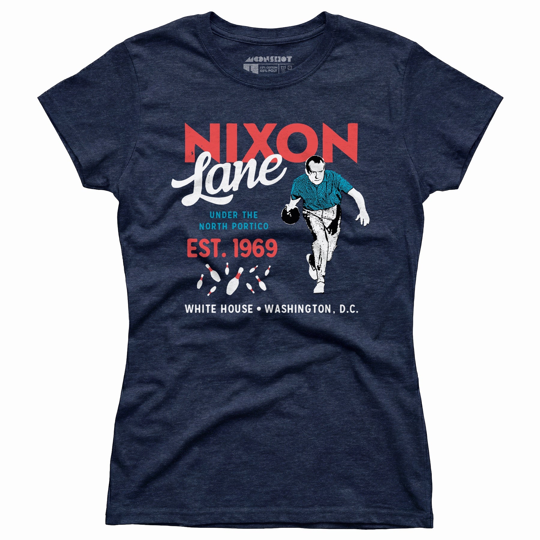 Nixon Lane - Washington D.C. - Vintage Bowling Alley - Women's T-Shirt