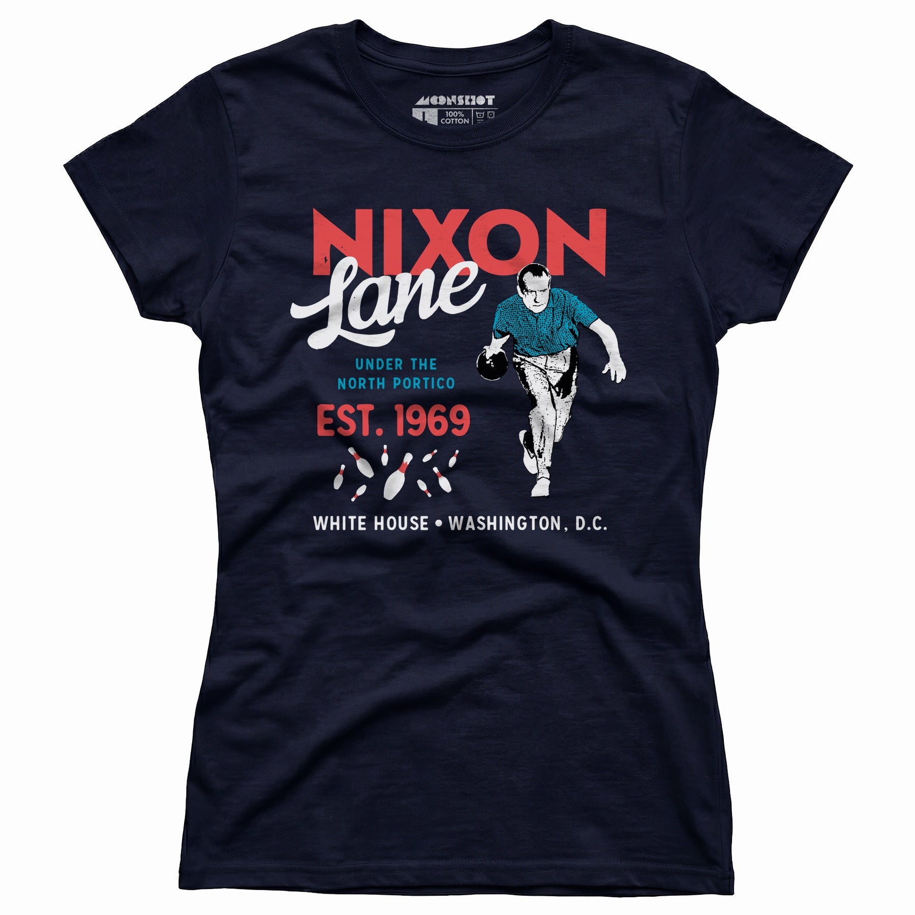 Nixon Lane - Washington D.C. - Vintage Bowling Alley - Women's T-Shirt