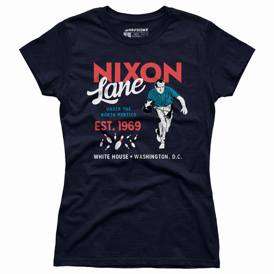 Nixon Lane - Washington D.C. - Vintage Bowling Alley - Women's T-Shirt