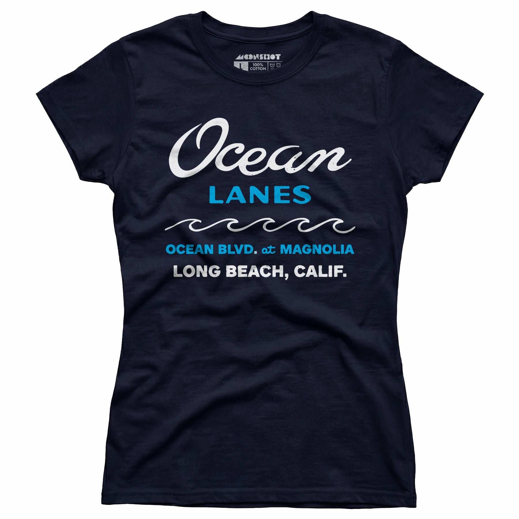 Ocean Lanes - Long Beach, CA - Vintage Bowling Alley - Women's T-Shirt