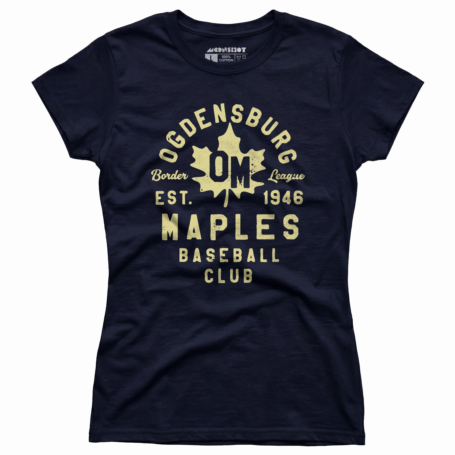 Ogdensburg Maples - New York - Vintage Defunct Baseball Teams - Women's T-Shirt