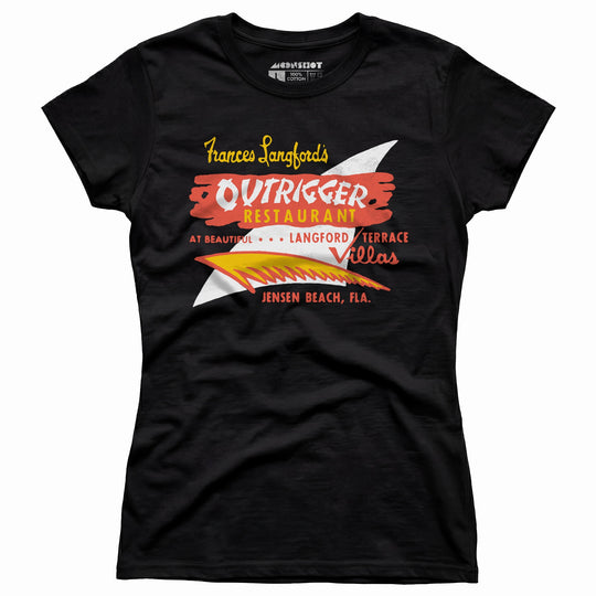 Outrigger - Jensen Beach, FL - Vintage Tiki Bar - Women's T-Shirt