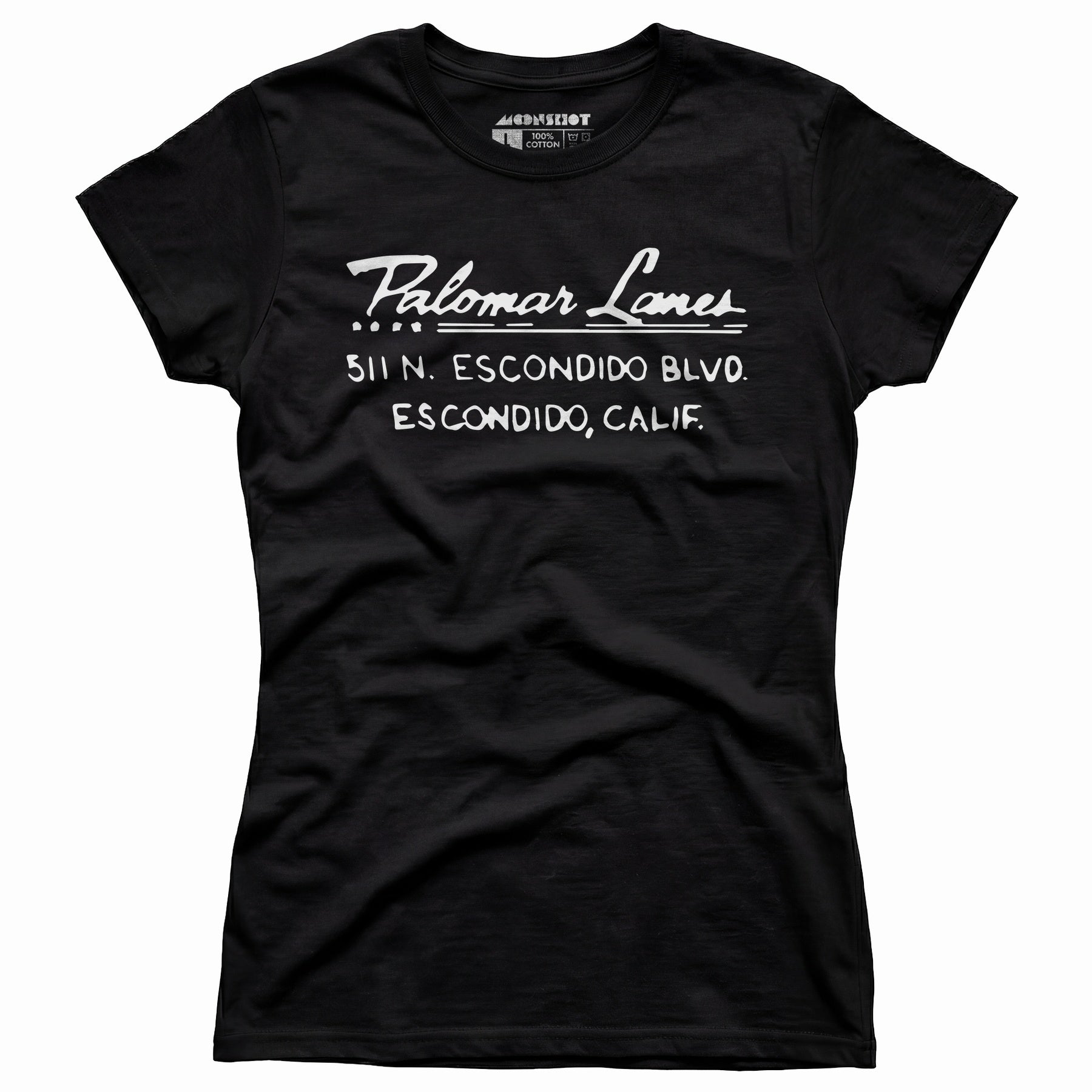 Palomar Lanes - Escondido, CA - Vintage Bowling Alley - Women's T-Shirt