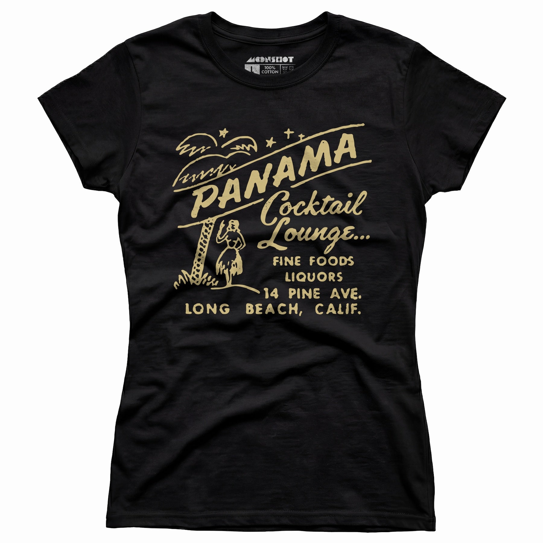 Panama Cocktail Lounge - Long Beach, CA - Vintage Tiki Bar - Women's T-Shirt