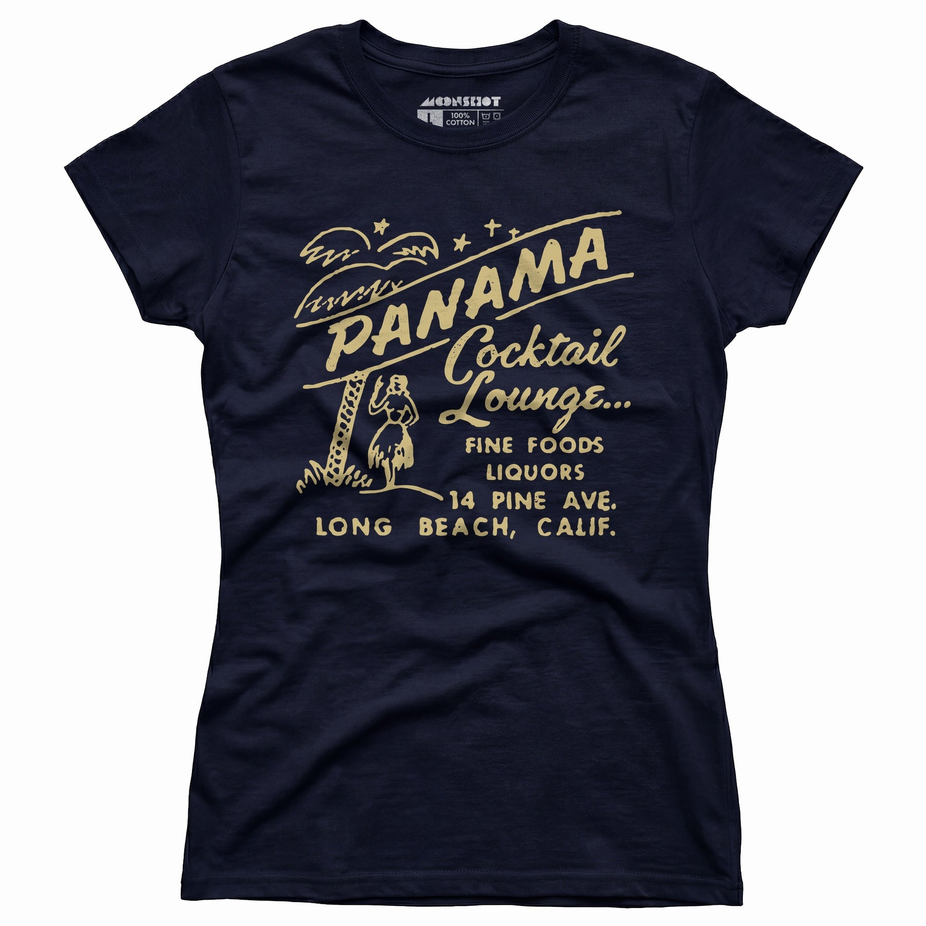 Panama Cocktail Lounge - Long Beach, CA - Vintage Tiki Bar - Women's T-Shirt