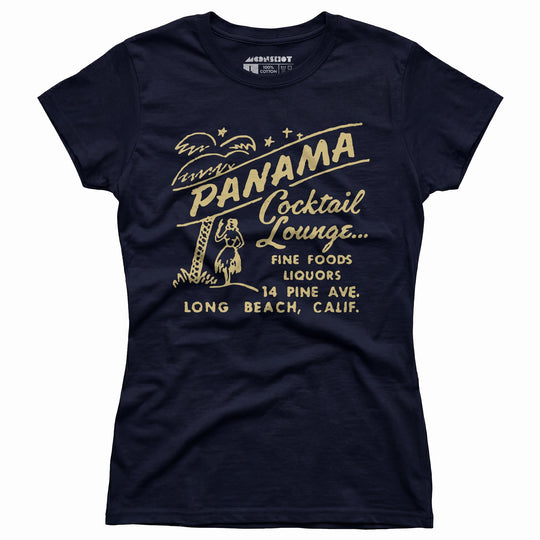 Panama Cocktail Lounge - Long Beach, CA - Vintage Tiki Bar - Women's T-Shirt