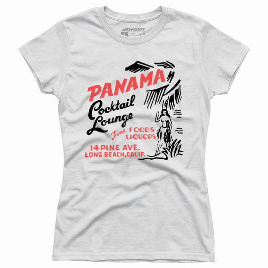 Panama Cocktail Lounge v2 - Long Beach, CA - Vintage Tiki Bar - Women's T-Shirt