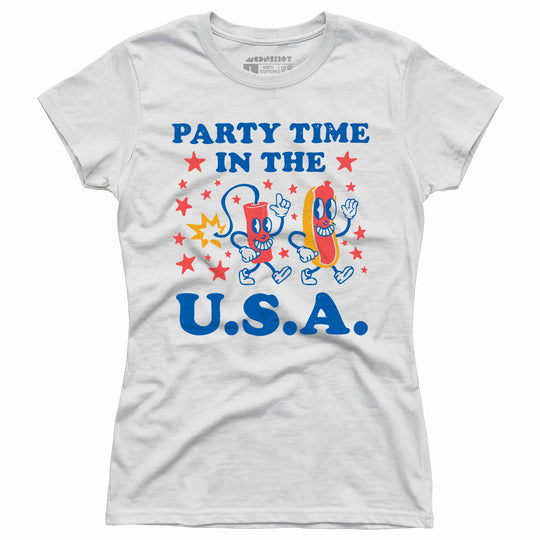 Party Time in The U.S.A. - Women's T-Shirt