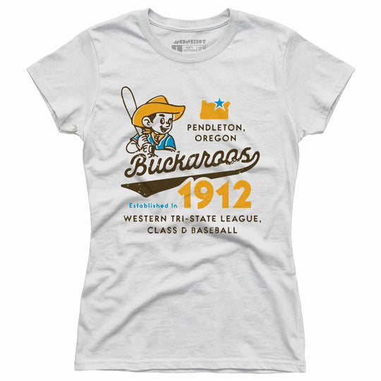 Pendleton Buckaroos - Oregon - Vintage Defunct Baseball Teams - Women's T-Shirt