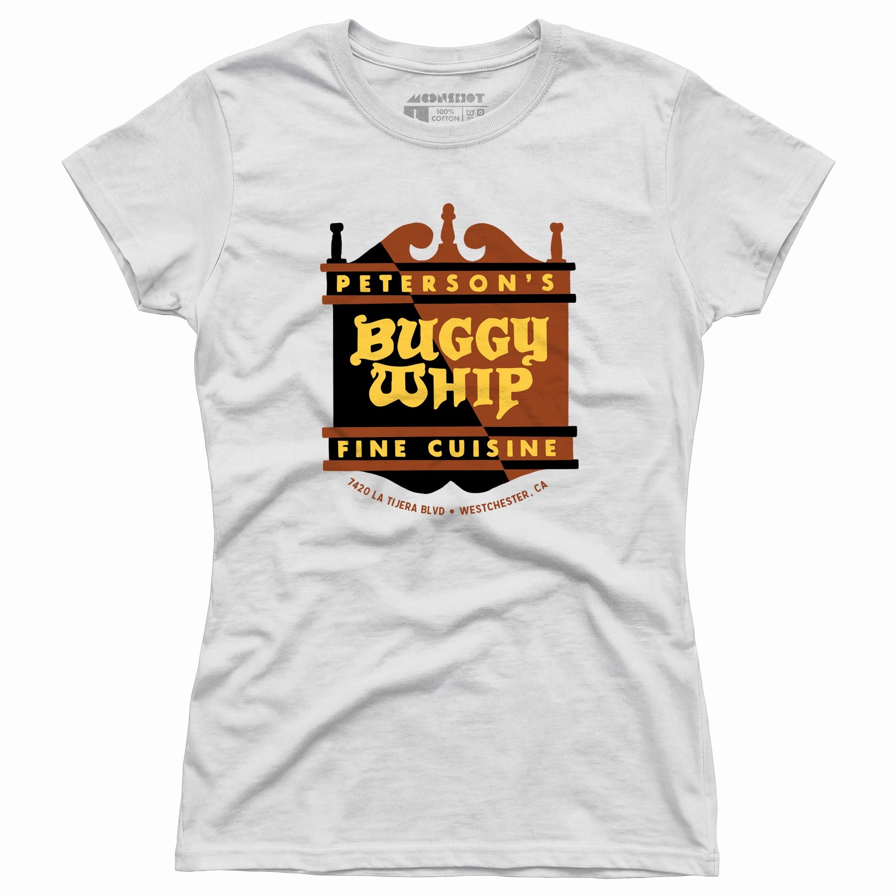 Peterson's Buggy Whip - Westchester, CA - Vintage Restaurant - Women's T-Shirt