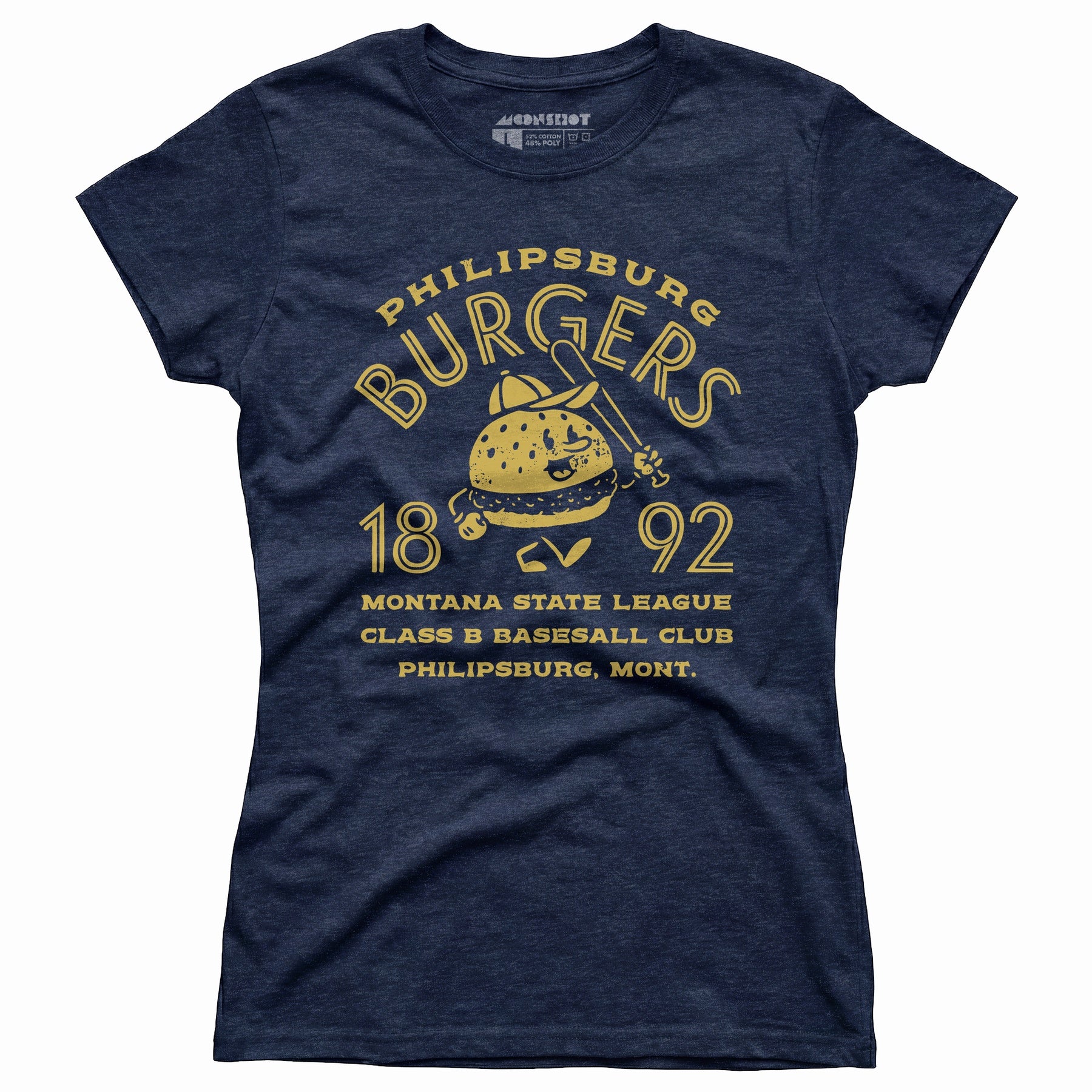 Philipsburg Burgers - Montana - Vintage Defunct Baseball Teams - Women's T-Shirt