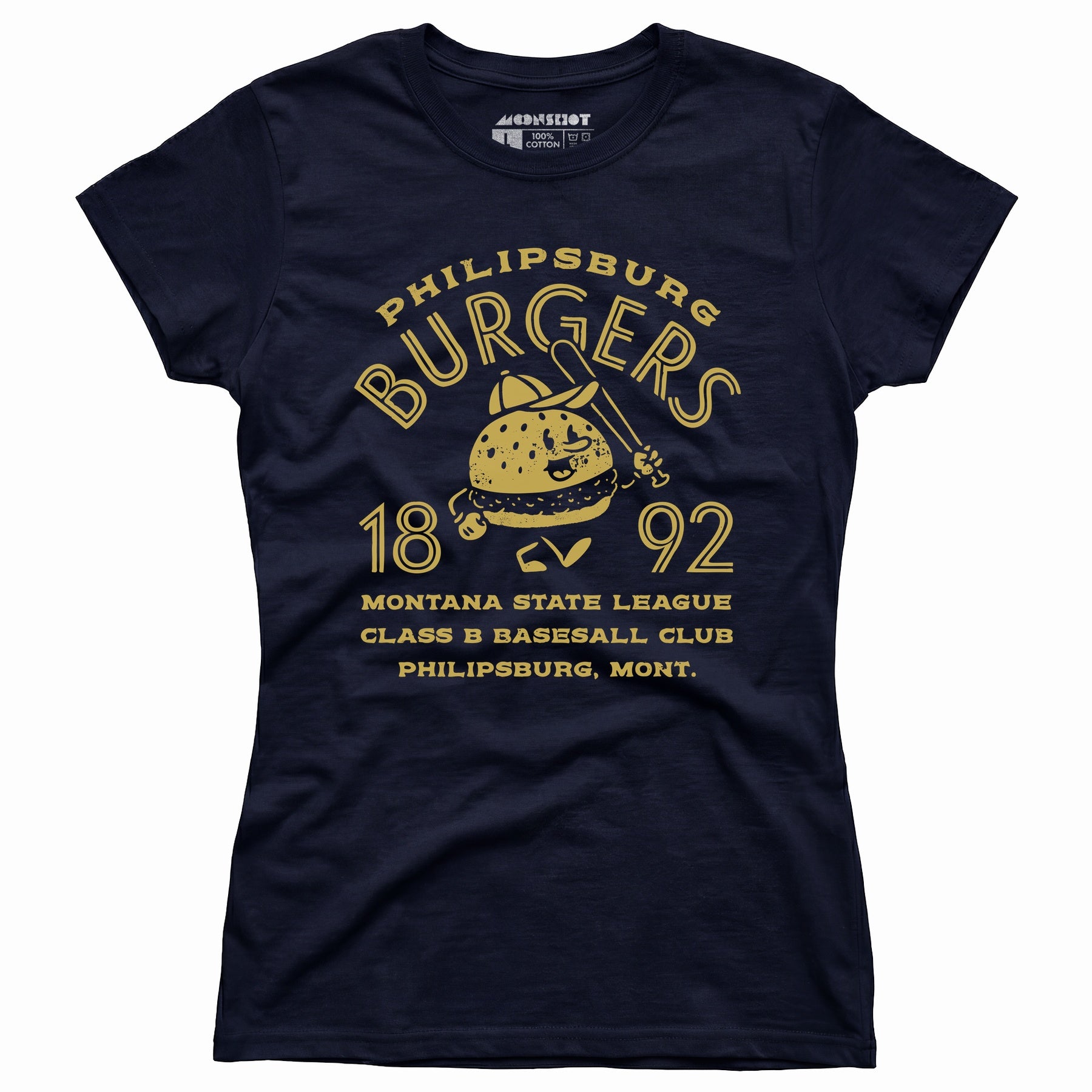 Philipsburg Burgers - Montana - Vintage Defunct Baseball Teams - Women's T-Shirt