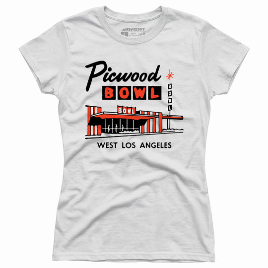 Picwood Bowl - Los Angeles, CA - Vintage Bowling Alley - Women's T-Shirt