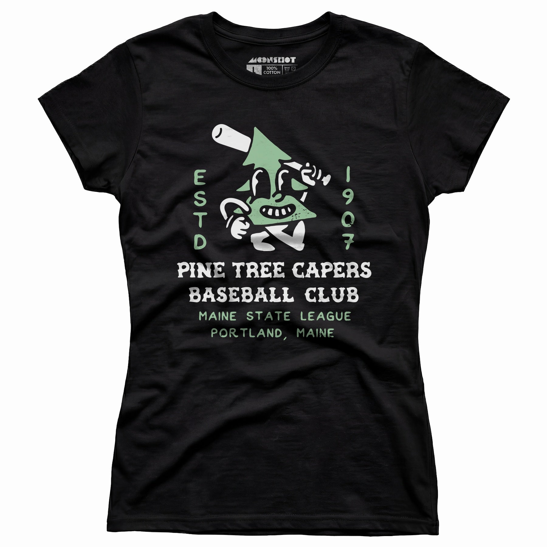 Pine Tree Capers - Portland, ME - Vintage Defunct Baseball Teams - Women's T-Shirt