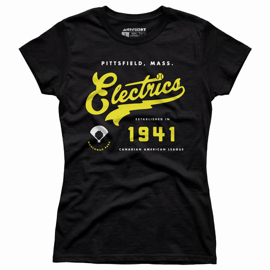 Pittsfield Electrics - Massachusetts - Vintage Defunct Baseball Teams - Women's T-Shirt