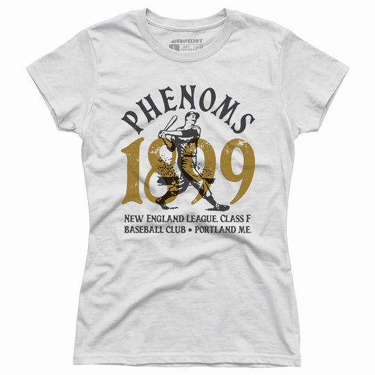 Portland Phenoms - Maine - Vintage Defunct Baseball Teams - Women's T-Shirt