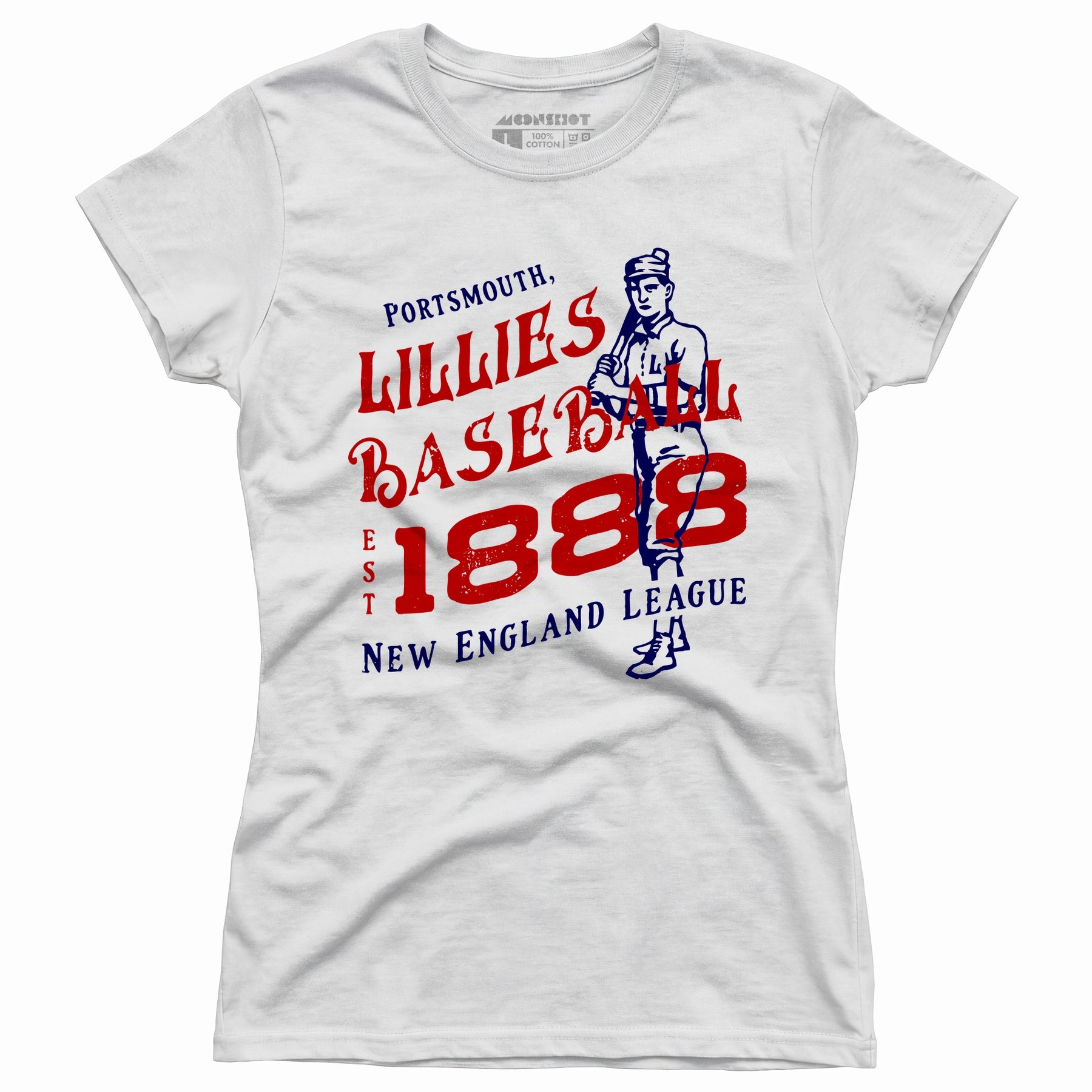 Portsmouth Lillies - New Hampshire - Vintage Defunct Baseball Teams - Women's T-Shirt