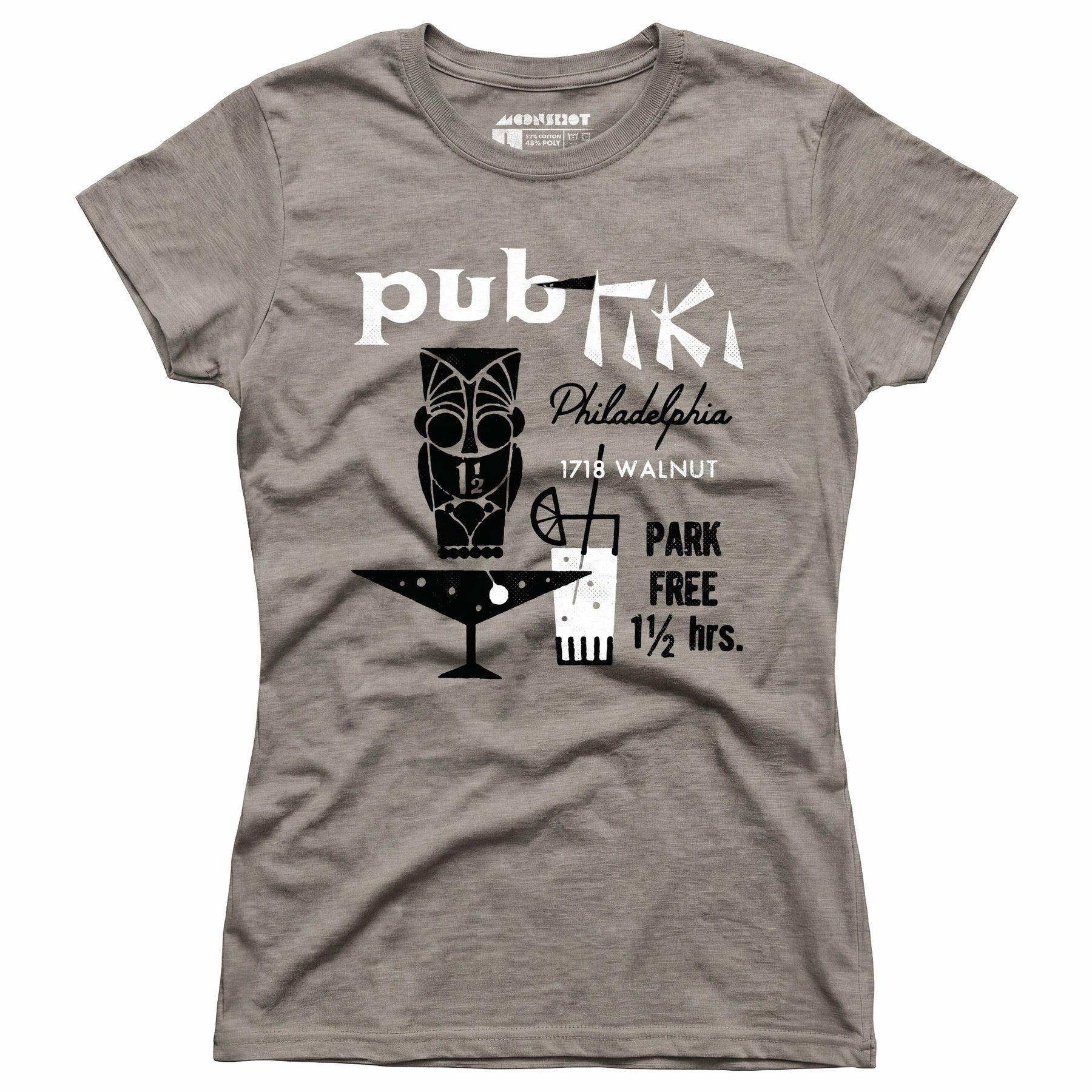 Pub Tiki - Philadelphia, PA - Vintage Tiki Bar - Women's T-Shirt