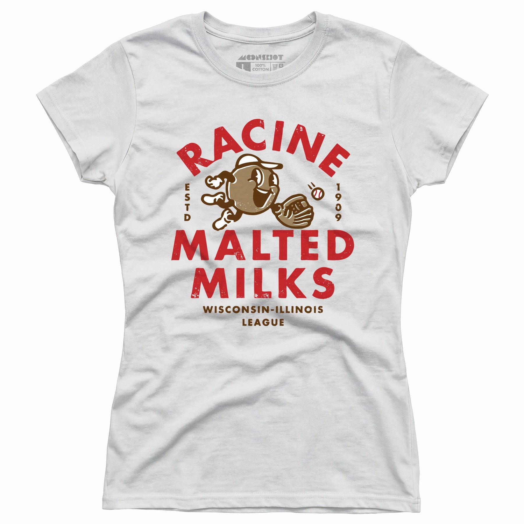 Racine Malted Milks- Wisconsin - Vintage Defunct Baseball Teams - Women's T-Shirt