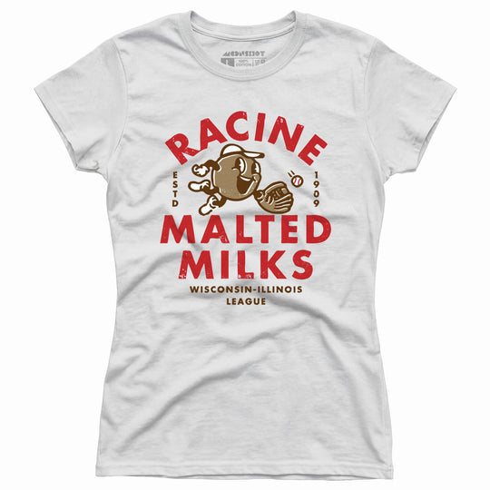Racine Malted Milks- Wisconsin - Vintage Defunct Baseball Teams - Women's T-Shirt