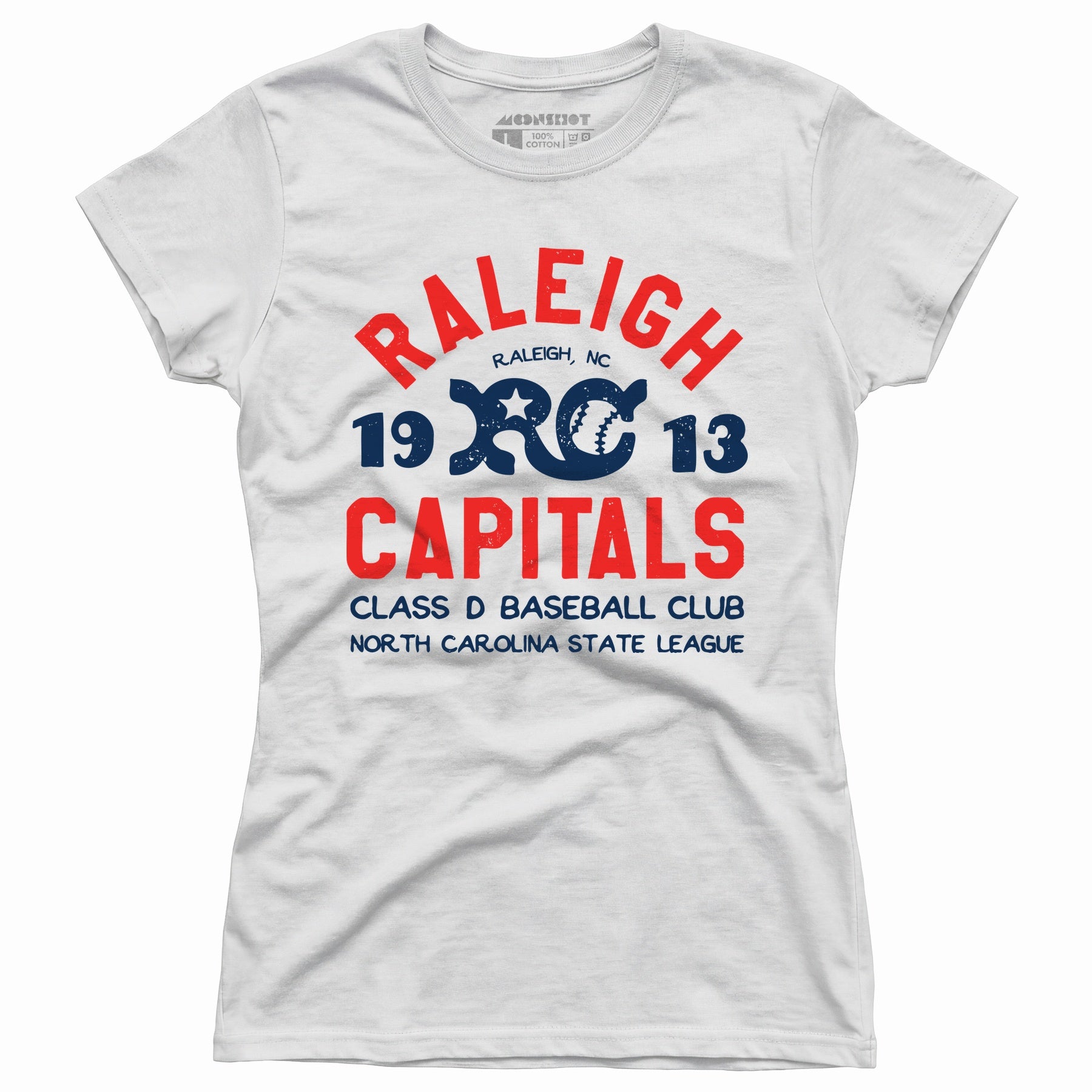 Raleigh Capitals - North Carolina - Vintage Defunct Baseball Teams - Women's T-Shirt